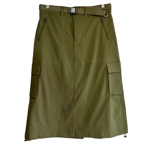 Outdoor Voices Dresses & Skirts - Outdoor Voices adjustable cargo midi skirt with belt size M like new condition